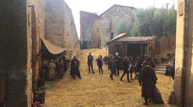 Dustin Hoffman in Val d’Orcia per la serie tv sui Medici